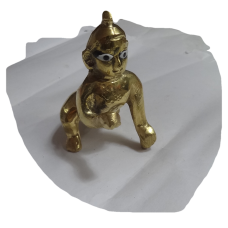 Laddoo Gopal No 3 - Metal-Statue