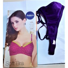Aimco Soft Bra Purple - Size 32