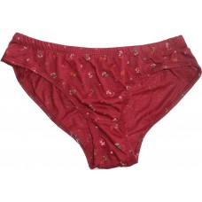 Panty Printed ChocolateRed-colored - Size L